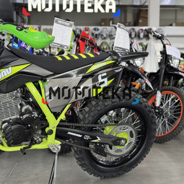 Мотоцикл кроссовый / эндуро Zuumav (Зуумав) K5 LITE зелёный | Мототека