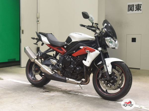 Мотоцикл TRIUMPH Street Triple 2013, БЕЛЫЙ пробег 39813 с ПТС | Мототека