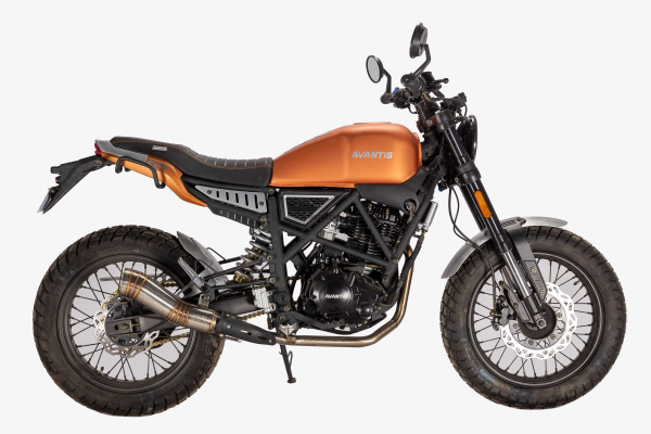 Мотоцикл дорожный Avantis (Авантис) City 250 (Fuego Scrambler 250) оранжевый с ПТС | Мототека
