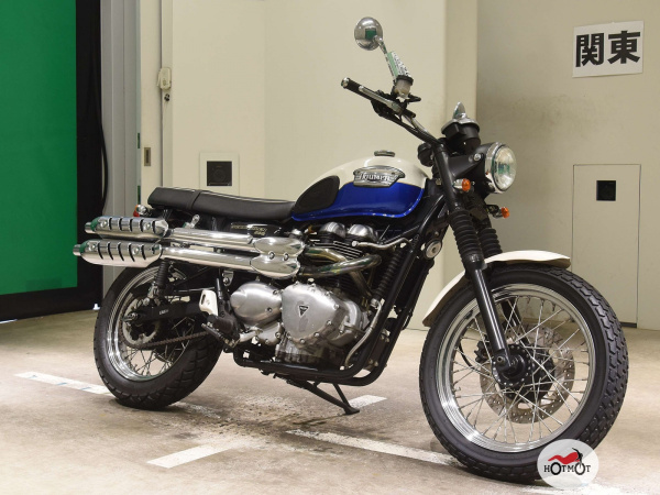 Мотоцикл TRIUMPH Scrambler 2006, БЕЛЫЙ пробег 12825 | Мототека