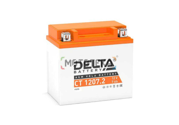 Аккумуляторная батарея DELTA (Дельта) CT 1207.2 (12V / 7Ah) [YTZ7S]